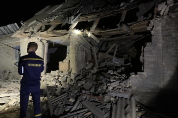 Man injured, private home damaged as drones attack Kyiv region